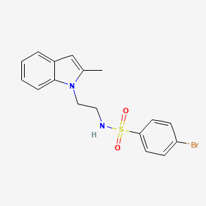 4-bromo-N-[2-(2-methylindol-1-yl)ethyl]benzenesulfonamide
