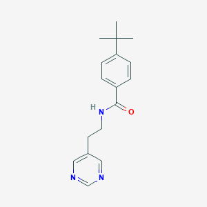 4-(tert-butyl)-N-(2-(pyrimidin-5-yl)ethyl)benzamide