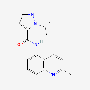 1-isopropyl-N-(2-methylquinolin-5-yl)-1H-pyrazole-5-carboxamide