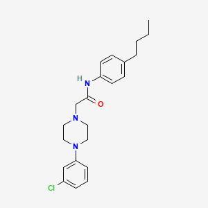 N-(4-butylphenyl)-2-[4-(3-chlorophenyl)piperazin-1-yl]acetamide