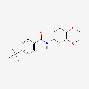 4-(tert-butyl)-N-(octahydrobenzo[b][1,4]dioxin-6-yl)benzamide