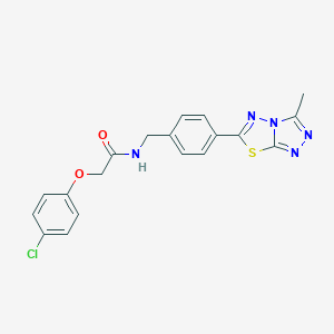 2-(4-chlorophenoxy)-N-[4-(3-methyl[1,2,4]triazolo[3,4-b][1,3,4]thiadiazol-6-yl)benzyl]acetamide