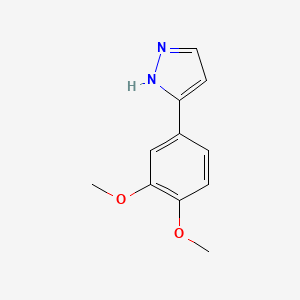 molecular formula C11H12N2O2 B2373962 3-(3,4-dimethoxyphenyl)-1H-pyrazole CAS No. 154257-70-2