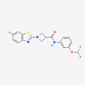 N-(3-(difluoromethoxy)phenyl)-1-(6-methylbenzo[d]thiazol-2-yl)azetidine-3-carboxamide