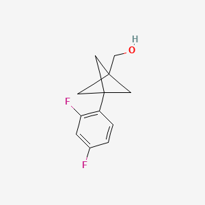 [3-(2,4-Difluorophenyl)-1-bicyclo[1.1.1]pentanyl]methanol