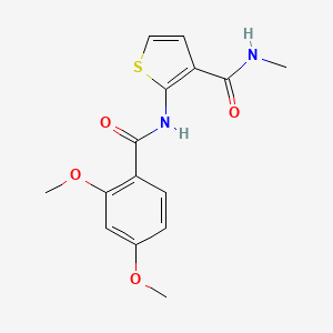 molecular formula C15H16N2O4S B2373966 2-(2,4-二甲氧基苯甲酰胺基)-N-甲基噻吩-3-甲酰胺 CAS No. 864974-54-9