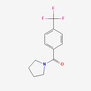 molecular formula C12H12F3NO B2373970 Pyrrolidin-1-yl(4-(trifluoromethyl)phenyl)methanone CAS No. 447431-60-9