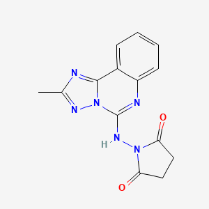 1-[(2-Methyl[1,2,4]triazolo[1,5-c]quinazolin-5-yl)amino]pyrrolidine-2,5-dione