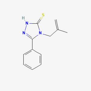 molecular formula C12H13N3S B2373981 4-(2-methylprop-2-en-1-yl)-5-phenyl-4H-1,2,4-triazole-3-thiol CAS No. 123366-08-5