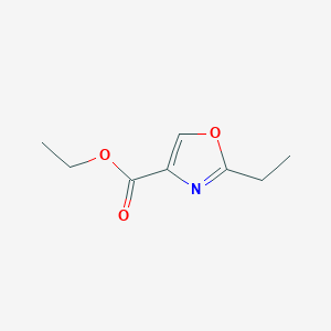 molecular formula C8H11NO3 B2373989 Ethyl 2-ethyloxazole-4-carboxylate CAS No. 145936-64-7