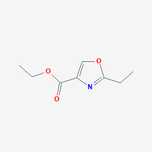 molecular formula C8H11NO3 B2373989 Ethyl-2-Ethyloxazol-4-carboxylat CAS No. 145936-64-7