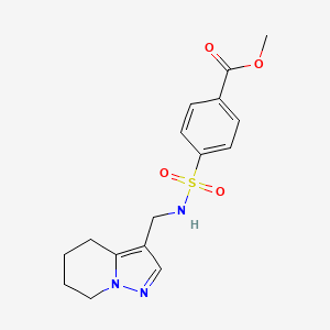 methyl 4-(N-((4,5,6,7-tetrahydropyrazolo[1,5-a]pyridin-3-yl)methyl)sulfamoyl)benzoate