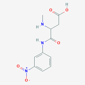 molecular formula C11H13N3O5 B2373992 N~2~-methyl-N-(3-nitrophenyl)-alpha-asparagine CAS No. 1041195-40-7