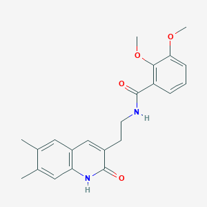 N-(2-(6,7-dimethyl-2-oxo-1,2-dihydroquinolin-3-yl)ethyl)-2,3-dimethoxybenzamide