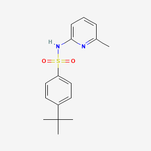 molecular formula C16H20N2O2S B2374030 4-tert-butyl-N-(6-methylpyridin-2-yl)benzenesulfonamide CAS No. 331430-18-3