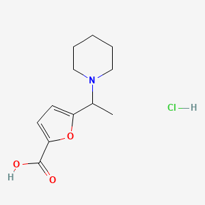 5-[1-(1-Piperidinyl)ethyl]-2-furoic acid hydrochloride