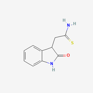 molecular formula C10H10N2OS B2374034 2-(2-Oxoindolin-3-yl)éthanethioamide CAS No. 1708288-68-9