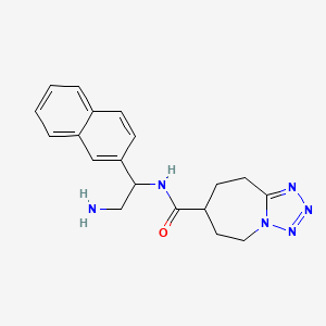 N-(2-Amino-1-naphthalen-2-ylethyl)-6,7,8,9-tetrahydro-5H-tetrazolo[1,5-a]azepine-7-carboxamide