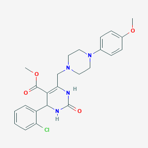 Methyl 4-(2-chlorophenyl)-6-{[4-(4-methoxyphenyl)piperazin-1-yl]methyl}-2-oxo-1,2,3,4-tetrahydropyrimidine-5-carboxylate