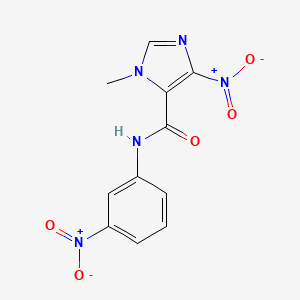1-methyl-4-nitro-N-(3-nitrophenyl)-1H-imidazole-5-carboxamide