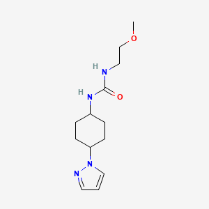 3-(2-methoxyethyl)-1-[4-(1H-pyrazol-1-yl)cyclohexyl]urea