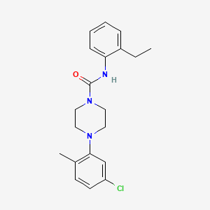 4-(5-chloro-2-methylphenyl)-N-(2-ethylphenyl)piperazine-1-carboxamide