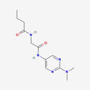N-(2-((2-(dimethylamino)pyrimidin-5-yl)amino)-2-oxoethyl)butyramide