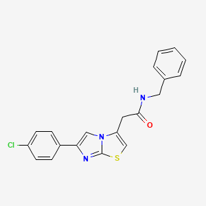 N-benzyl-2-[6-(4-chlorophenyl)imidazo[2,1-b][1,3]thiazol-3-yl]acetamide