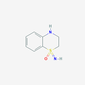 molecular formula C8H10N2OS B2374067 1-imino-3,4-dihydro-2H-1lambda6,4-benzothiazin-1-one CAS No. 2137584-70-2
