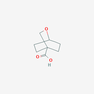 molecular formula C8H12O3 B2374077 2-Oxabicyclo[2.2.2]octane-4-carboxylic acid CAS No. 2168906-49-6