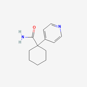 1-(Pyridin-4-yl)cyclohexane-1-carboxamide