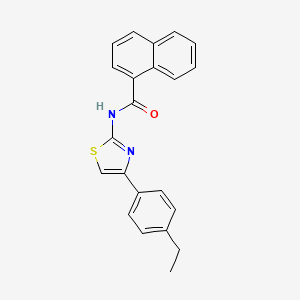 N-(4-(4-ethylphenyl)thiazol-2-yl)-1-naphthamide
