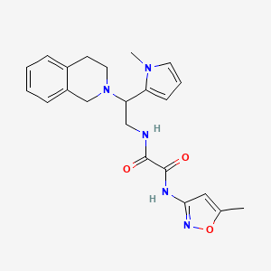 N1-(2-(3,4-dihydroisoquinolin-2(1H)-yl)-2-(1-methyl-1H-pyrrol-2-yl)ethyl)-N2-(5-methylisoxazol-3-yl)oxalamide