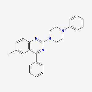 6-Methyl-4-phenyl-2-(4-phenylpiperazin-1-yl)quinazoline