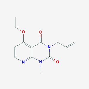 molecular formula C13H15N3O3 B2374115 3-烯丙基-5-乙氧基-1-甲基吡啶并[2,3-d]嘧啶-2,4(1H,3H)-二酮 CAS No. 921477-29-4