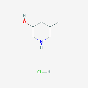 molecular formula C6H14ClNO B2374125 5-Methylpiperidin-3-ol hydrochloride CAS No. 1909308-45-7