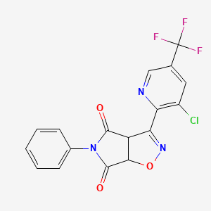 3-[3-chloro-5-(trifluoromethyl)-2-pyridinyl]-5-phenyl-3aH-pyrrolo[3,4-d]isoxazole-4,6(5H,6aH)-dione
