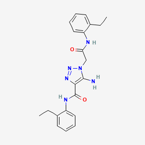 5-amino-1-[2-(2-ethylanilino)-2-oxoethyl]-N-(2-ethylphenyl)triazole-4-carboxamide