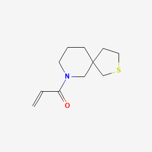 molecular formula C11H17NOS B2374171 1-(2-Thia-9-azaspiro[4.5]decan-9-yl)prop-2-en-1-one CAS No. 2224536-14-3