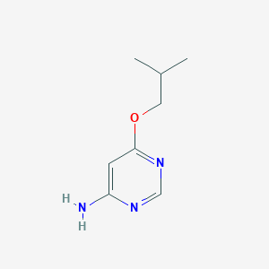 molecular formula C8H13N3O B2374176 6-(2-Methylpropoxy)pyrimidin-4-amine CAS No. 3549-07-3