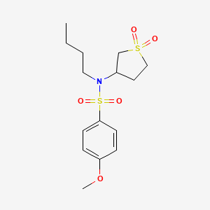 N-butyl-N-(1,1-dioxo-1lambda6-thiolan-3-yl)-4-methoxybenzene-1-sulfonamide