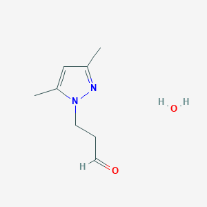 3-(3,5-Dimethyl-1H-pyrazol-1-yl)propanal hydrate