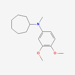 molecular formula C16H25NO2 B2374203 N-(3,4-Dimethoxyphenyl)-N-methylcycloheptanamine CAS No. 887589-94-8