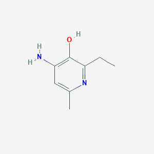molecular formula C8H12N2O B2374250 4-Amino-2-ethyl-6-methylpyridin-3-ol CAS No. 125695-92-3