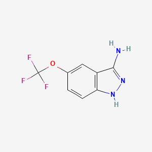 molecular formula C8H6F3N3O B2374252 5-(Trifluoromethoxy)-1H-indazol-3-amine CAS No. 1239661-92-7