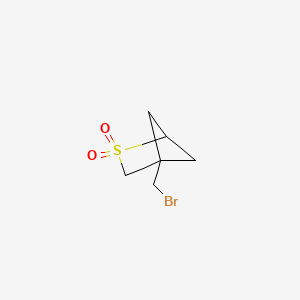 molecular formula C6H9BrO2S B2374253 4-(Bromomethyl)-2lambda6-thiabicyclo[2.1.1]hexane 2,2-dioxide CAS No. 2408975-48-2