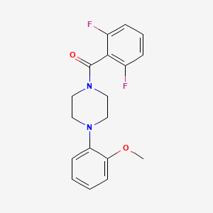 molecular formula C18H18F2N2O2 B2374254 2,6-Difluorophenyl 4-(2-methoxyphenyl)piperazinyl ketone CAS No. 260442-45-3