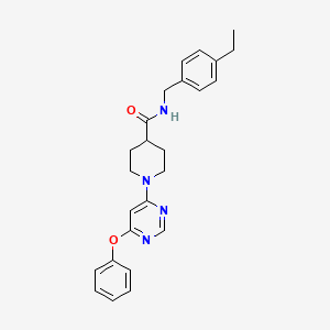 N-(4-ethylbenzyl)-1-(6-phenoxypyrimidin-4-yl)piperidine-4-carboxamide