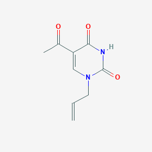 molecular formula C9H10N2O3 B2374269 5-acetyl-1-allyl-2,4(1H,3H)-pyrimidinedione CAS No. 339016-32-9