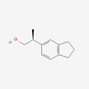 (2S)-2-(2,3-Dihydro-1H-inden-5-yl)propan-1-ol